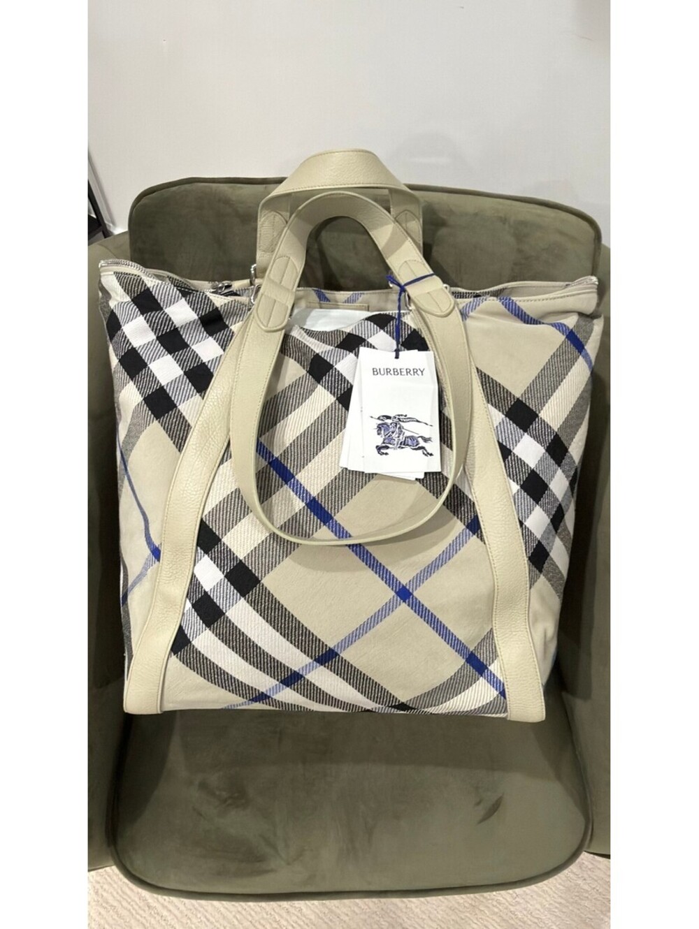 BURBERRY - Festival Jacquard Tote Bag